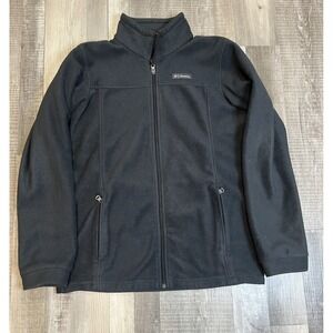 Columbia‎ Jacket Womens XL Black Full Zip Up Fleece Outdoors Comfort Hiking